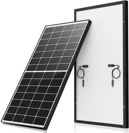 220 Watt Solar Panel, HPBC 220w Solar Panels, 25.5% High-Efficiency Solar Cell, IP68 Rate, for Home Off-Grid System, Roof, RV, Boat, Marine, Trailer, Farm